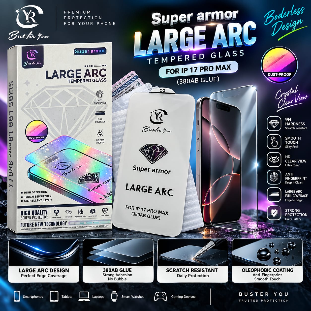 Borderless Tempered Glass